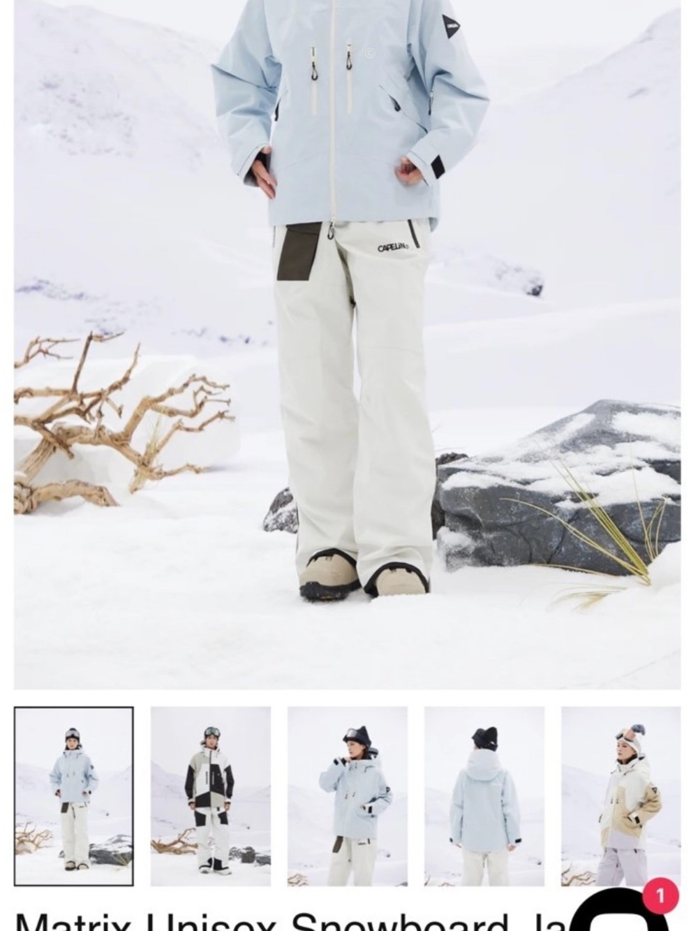 Capelin Matrix Ski/Snowboard Jacket